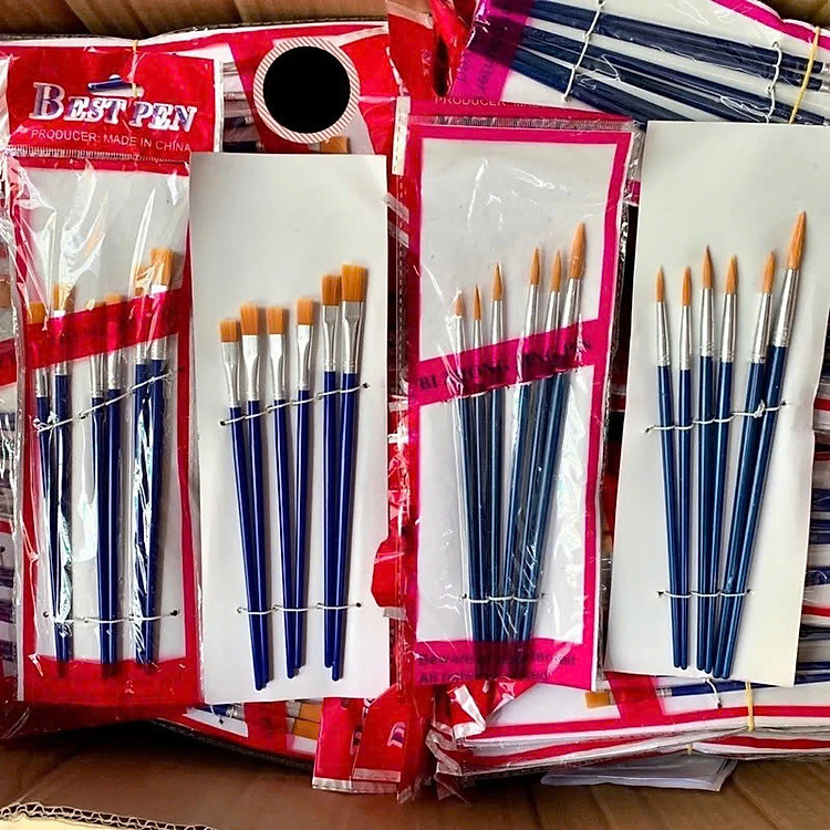 Bộ Cọ Vẽ Màu Nước (6 chiếc) - Ảnh 5