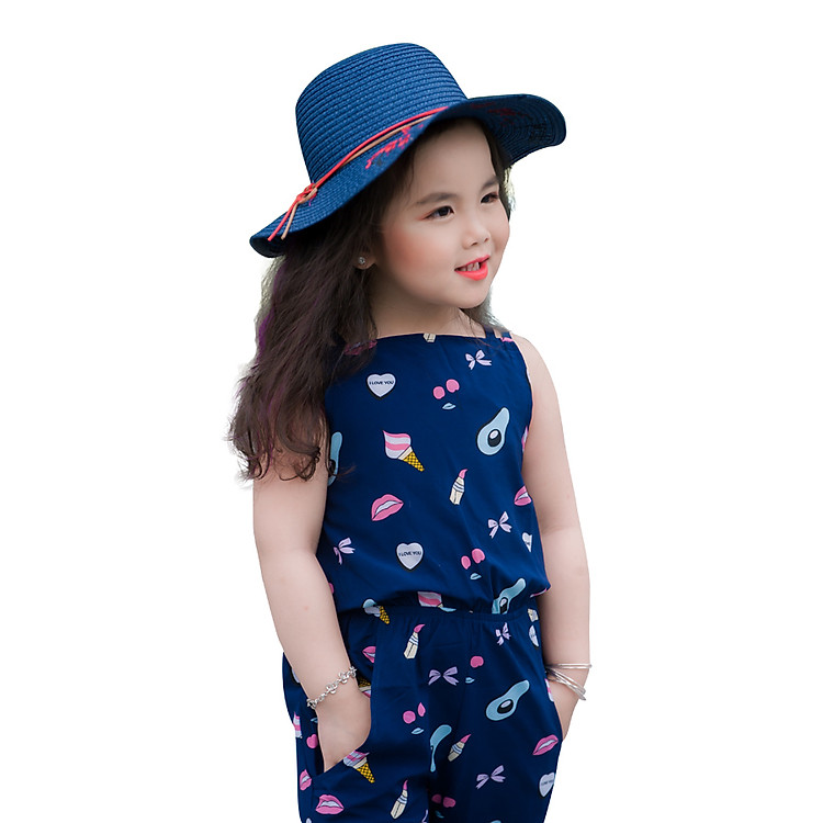 Jumpsuit dài Lovekids họa tiết