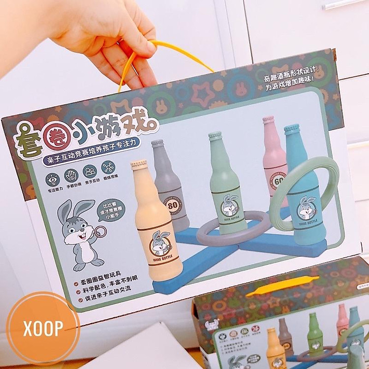TRÒ CHƠI XOOP! TRÒ CHƠI NÉM VÒNG VÀO CHAI CÓ HỘP ĐỰNG (SP002067 )