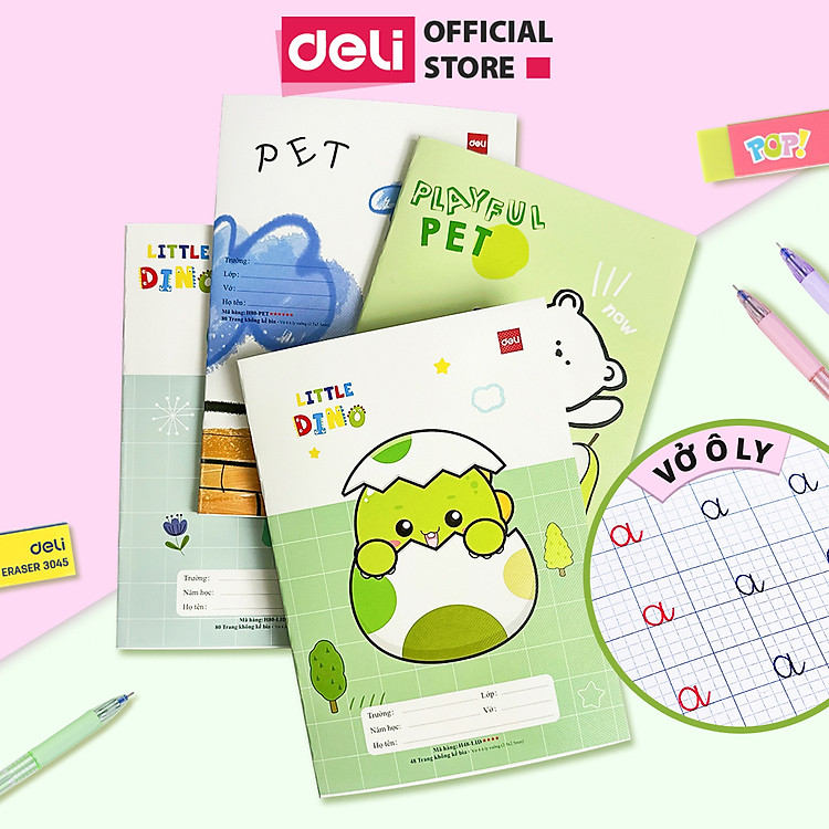 Tập Vở Học Sinh 4 Ô Ly (48 trang, 70gsm)