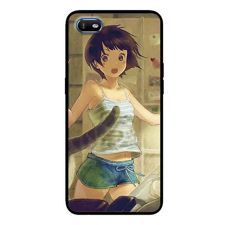 Ốp Lưng in cho Oppo A1K Mẫu Cô Gái Anime - Hàng Chính Hãng