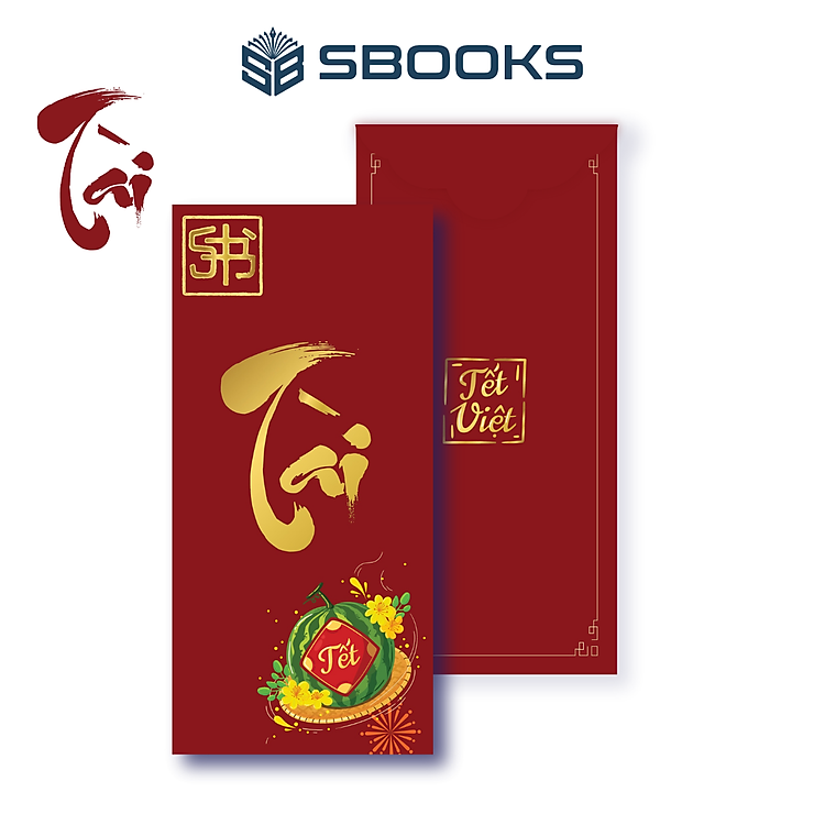 Bộ Bao Lì Xì Thiết Kế Chữ Phúc, Tài, Phát, Lộc, Thọ (5 cái) - Ảnh 5