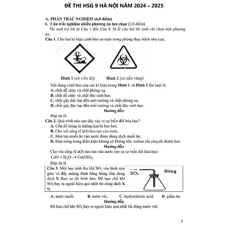 Bộ Đề Thi Học Sinh Giỏi Và Ôn Thi Vào Lớp 10 Chuyên Hóa - Ảnh 2