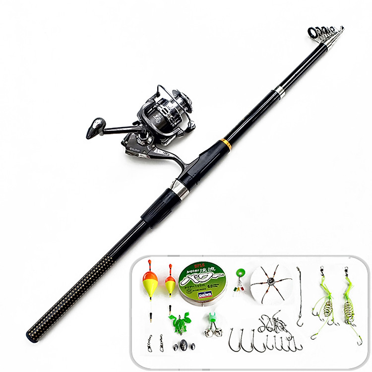 Bộ Cần rút cacbon TPB86 + Máy câu CL6000 + Tặng kèm 11 phụ kiện