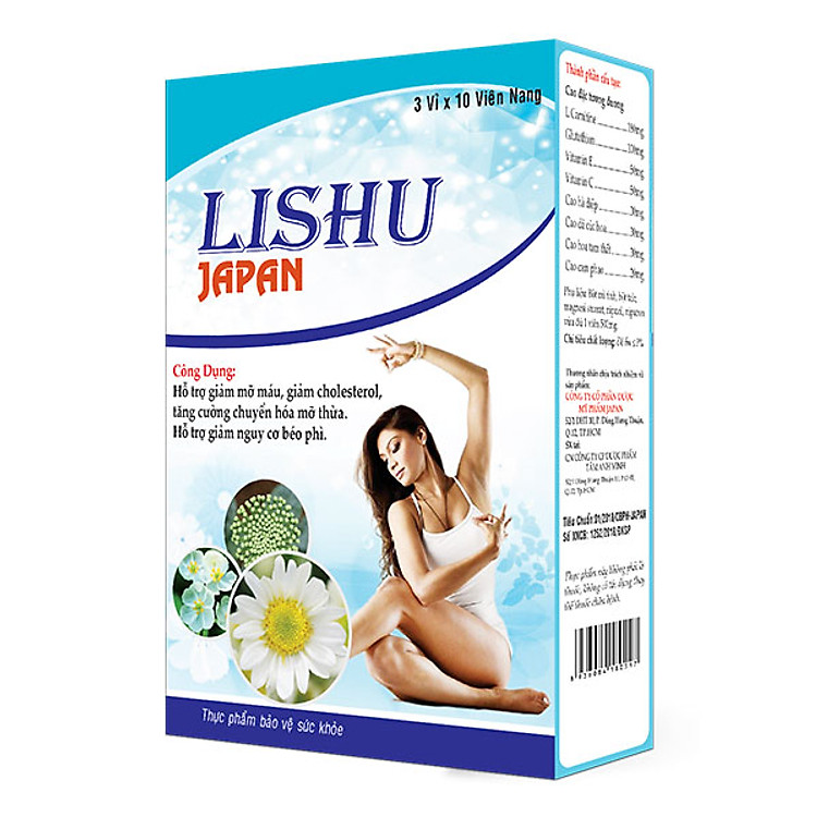 Thực phẩm chức năng - Viên giảm cân Lishu Japan