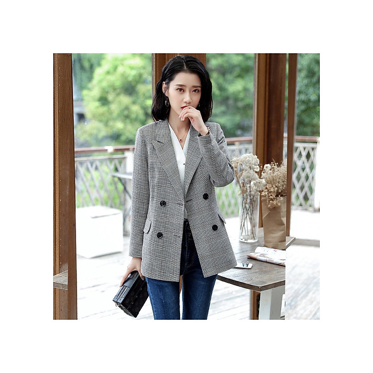 ÁO KHOÁC CARO CỔ VEST - DT1252-160