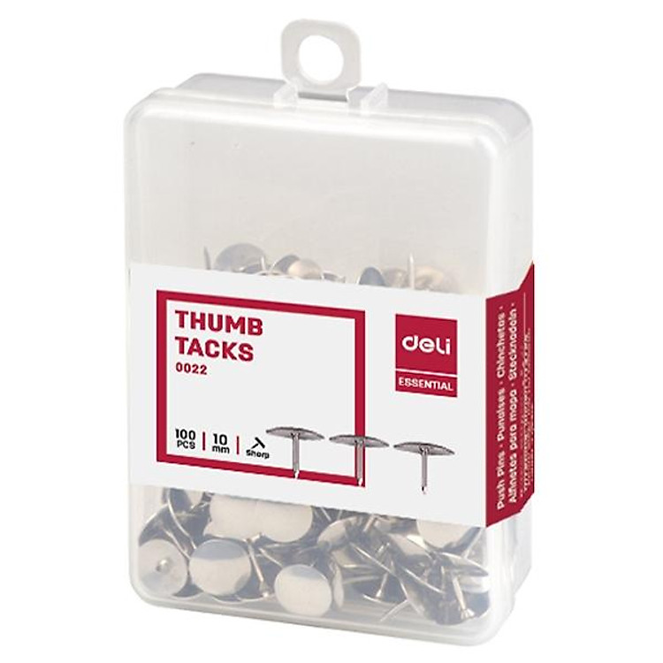 Ghim Mũ Inox Deli 22