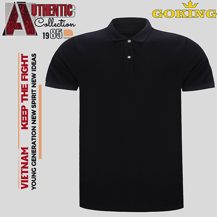 Áo phông cổ trụ Goking, form unisex cho nam nữ, công ty, đội nhóm, đồng phục cao cấp. Áo thun polo cá sấu hàng hiệu vnxk