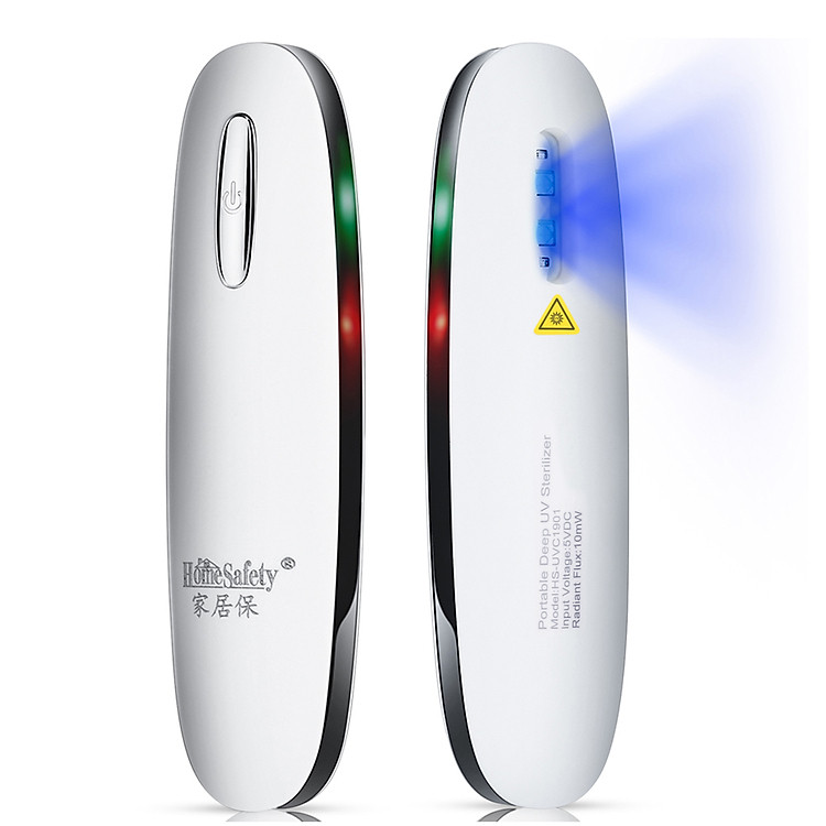 Đèn Khử Trùng Mini HomeSafety Bằng Tia Cực Tím UV Có Đèn LED An Toàn Vệ Sinh Cho Nhà / Khách Sạn