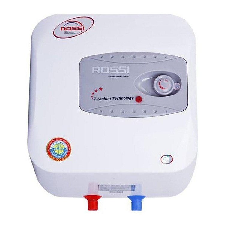 Bình nước nóng gián tiếp chống giật Rossi R30Ti 30L (Trắng) - Hàng Chính Hãng