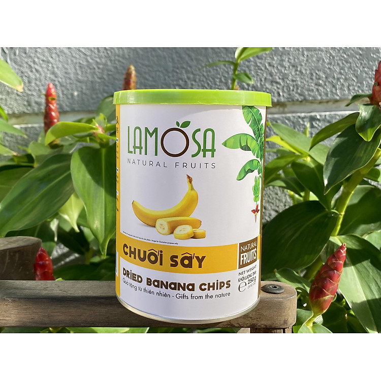 CHUỐI SẤY LAMOSA - LAMOSA DRIED BANANA CHIPS LOẠI 250G