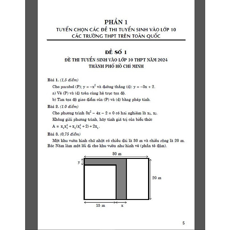 Đề thi vào lớp 10 môn toán dùng cho học sinh lớp 9 - Ảnh 6