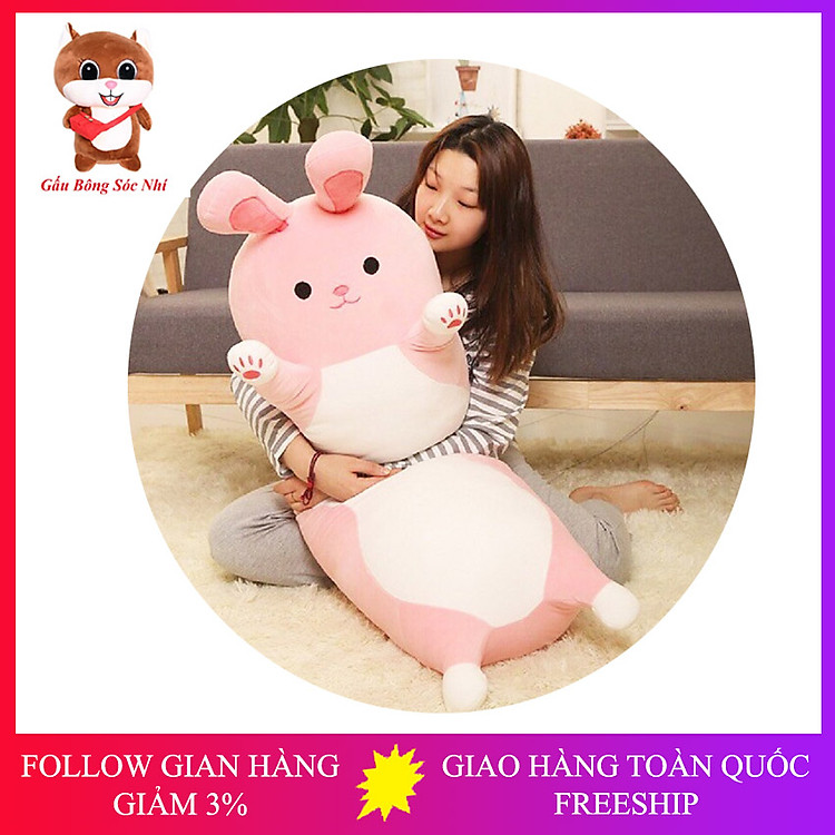 Mua tại Tiki: Mua Gấu bông gối ôm khủng long thỏ Chính hãng Giá rẻ