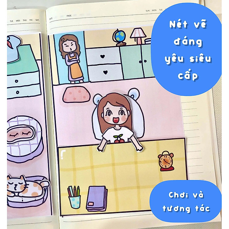 Bộ Tranh Tương Tác Cô Tiên Xanh Chính hãng Giá tốt - Hình ảnh 5