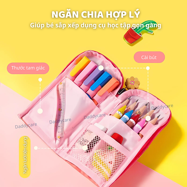 Hộp túi đựng bút Mideer Artist Reversible Twins (Màu xanh) - Ảnh 5