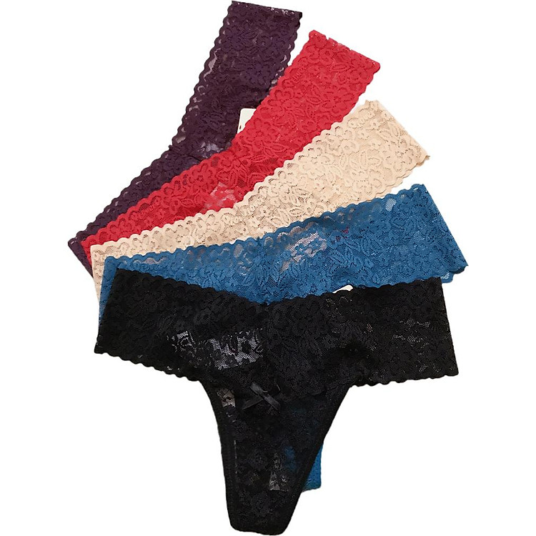 Combo 5 Quần lót lọt khe ren sexy, quần lót nữ ZBra - ZQ6214 (Màu giao ngẫu nhiên)