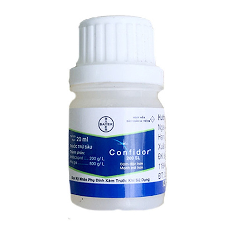 Chế Phẩm hỗ trợ điều trị Xoắn Lá Hoa Hồng - CHẾ PHẨM TRỪ RỆP SÁP CONFIDOR 200SL - THÀNH PHẦN SẢN PHẨM IMIDACLORID - CHUYÊN hỗ trợ điều trị CÁC LOẠI SÂU HẠI NHƯ BỌ TRĨ, RẦY NÂU, NHỆN TRẤNG, NHỆN ĐỎ 20ml