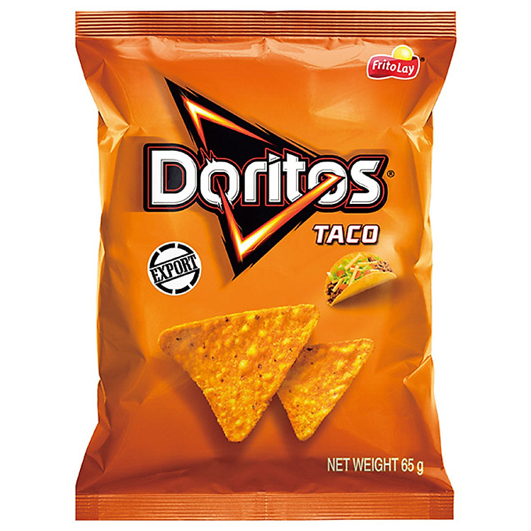 Bánh Snack ngô giòn Doritos vị bánh Taco Mexico 65g
