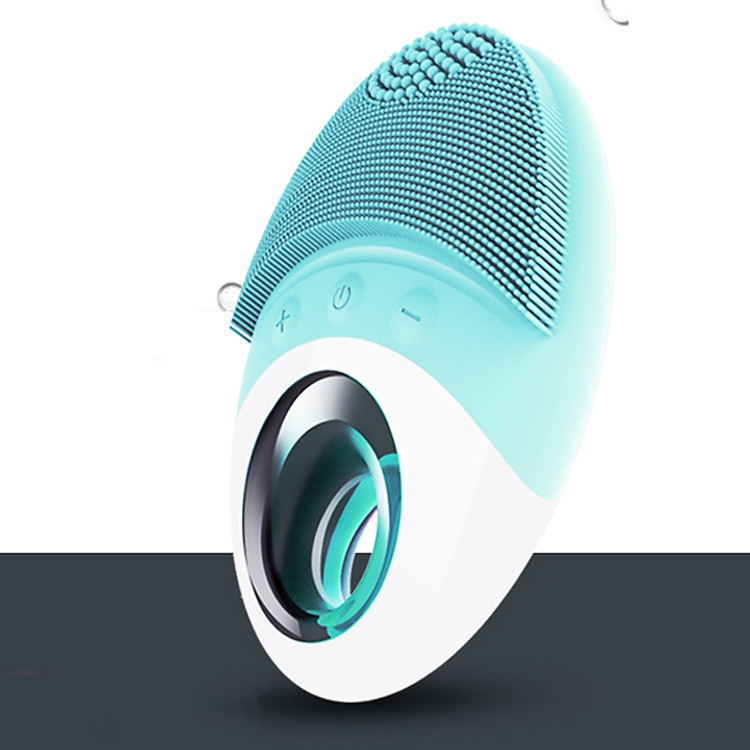 Máy massage mặt - Máy rửa mặt sợi gai silicon mềm mịn kháng khuẩn JJOL-09 ( Màu ngẫu nhiên )