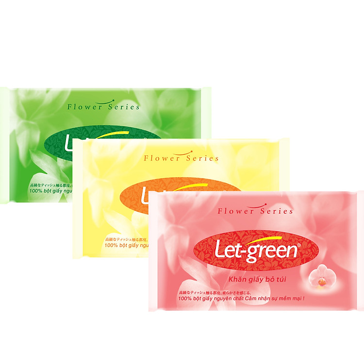 Lốc 48 Gói Khăn Giấy Bỏ Túi Let-green Gói (Màu ngẫu nhiên)