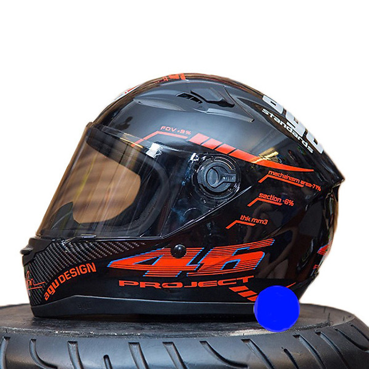 Mũ Bảo Hiểm Fullface AGU Tem Số 46