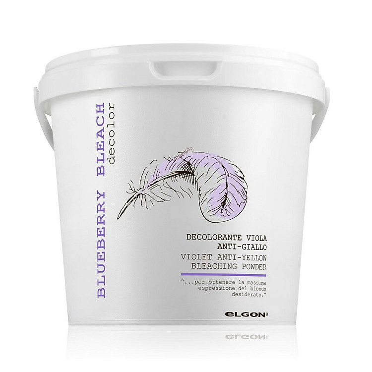 Bột tẩy tím nâng sáng khử ánh vàng Elgon Ultra Violet Colorcare Blueberry Bleach 500g