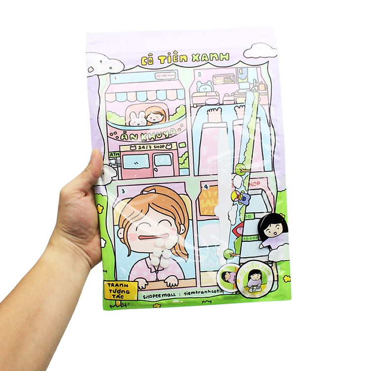 Mua Bộ Tranh Tương Tác Cô Tiên Xanh Chính hãng Tiết kiệm - Hình ảnh 4