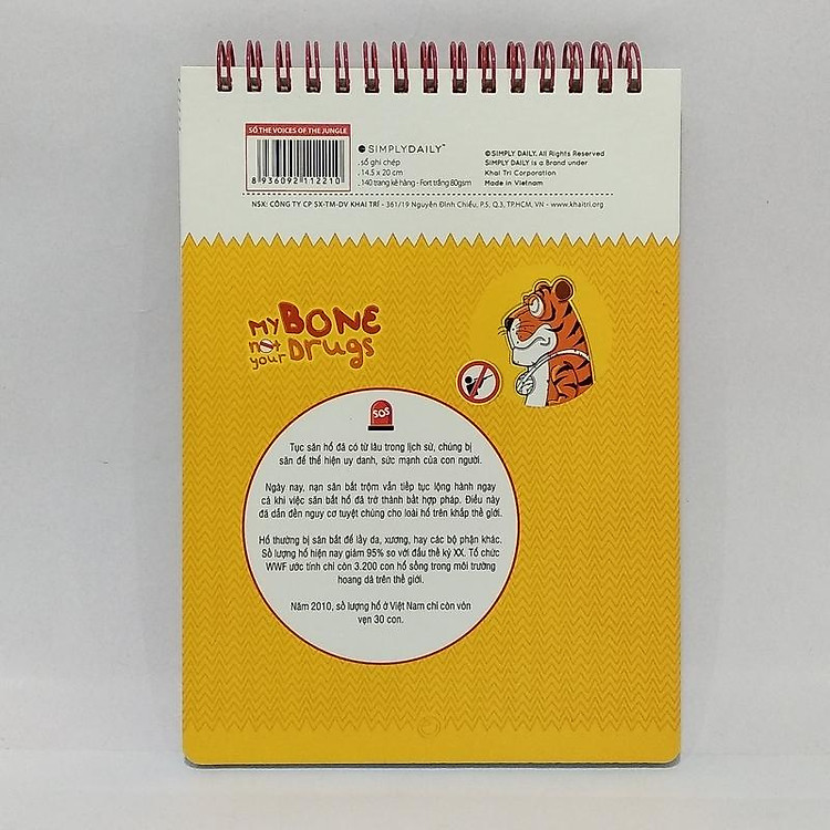 Sổ Tay The Voices Of The Jungle L - Tiger - Ảnh 3