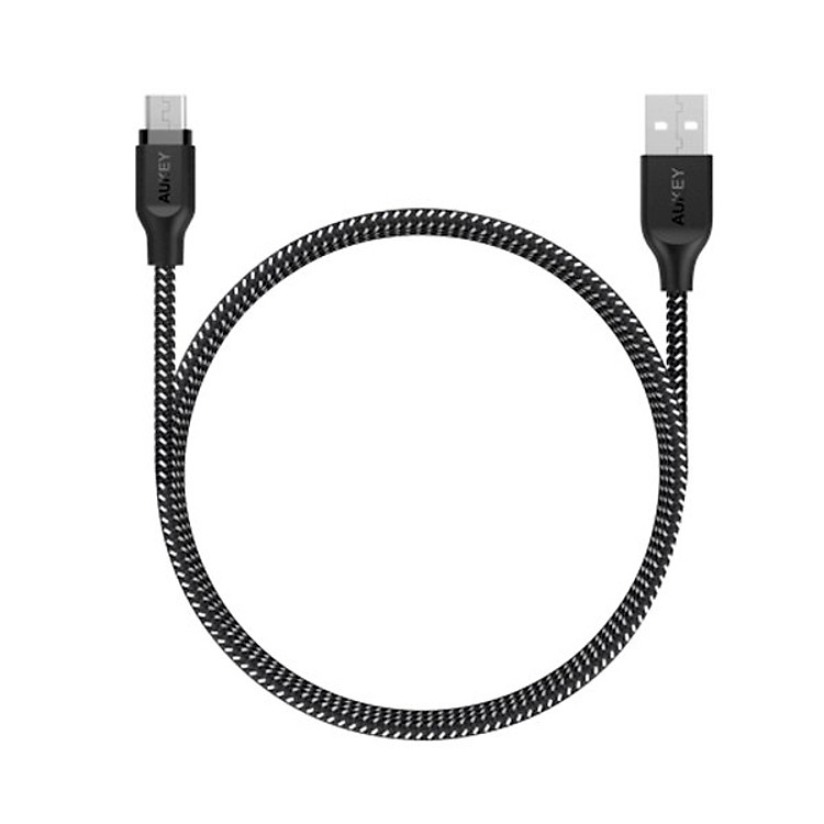 Dây Cáp Sạc Micro USB Aukey CB-AM1 1.2m - Hàng Chính Hãng
