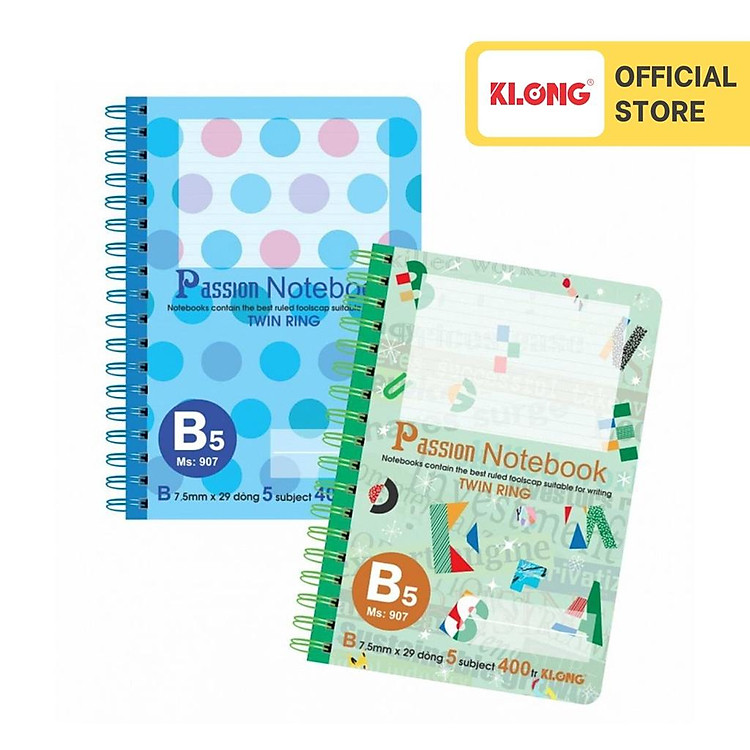 Sổ Kẻ Ngang Lò Xo Kép B5 (400 trang)