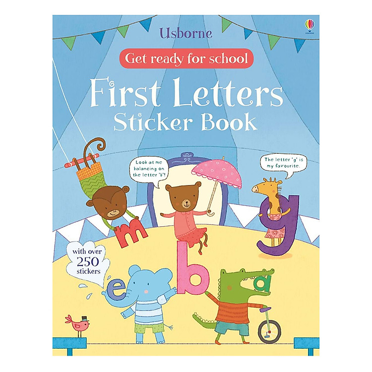 Sách tương tác tiếng Anh - Usborne First Letters Sticker Book