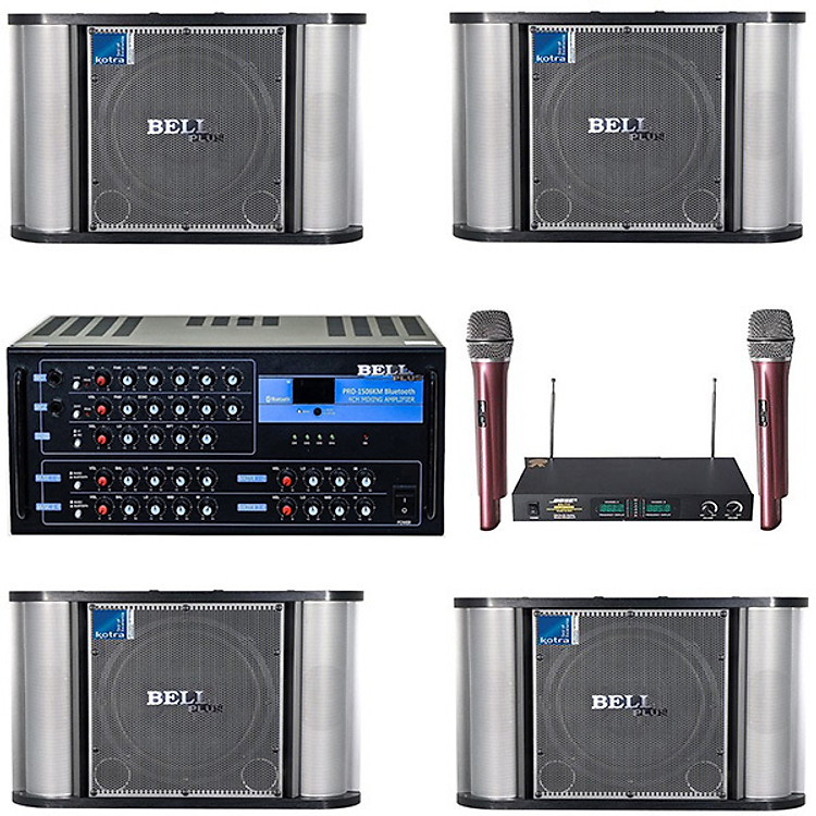 Dàn karaoke và nghe nhạc BellPlus 4 loa RM10 Tích hợp Bluetooth (Chính Hãng )