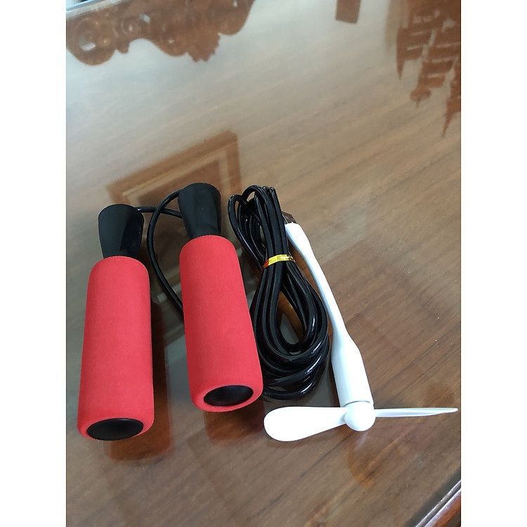 Dây nhảy thể dục,chất liệu PVC 3m tùy ý điều chỉnh- TẶNG KÈM QUẠT USB
