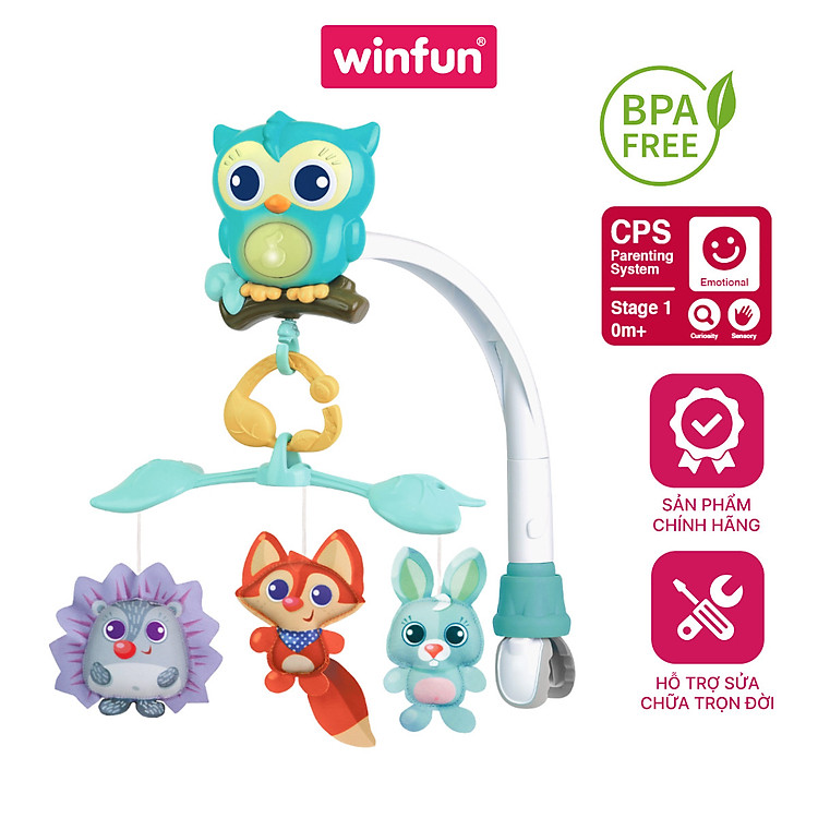 Đồ chơi treo nôi hình cú mèo Winfun Chính hãng Giá tốt