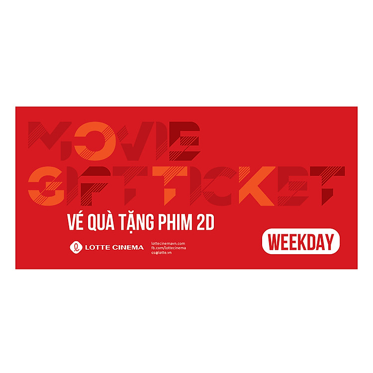 Lotte Cinema E-voucher Vé Xem Phim 2D - Áp Dụng Từ Thứ 2 Đến Thứ 5 (Không Bao Gồm Lễ Tết)