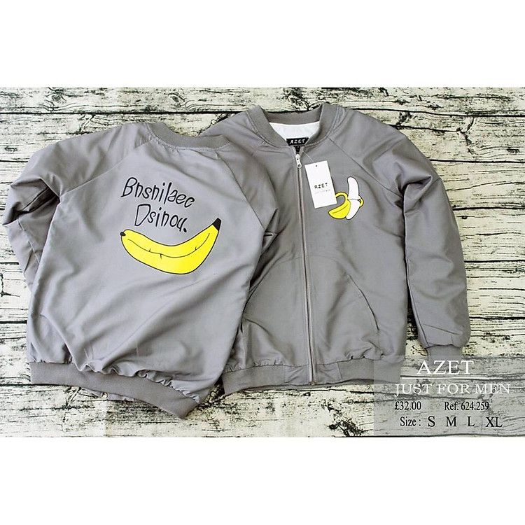 Áo Khoác Dù Azet In Hình Chuối Banana – Just for Men