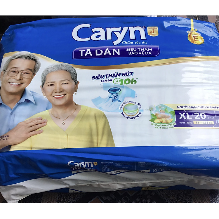 Tã dán Caryn XL20 Siêu thấm Chính hãng Giá tốt
