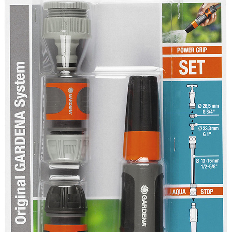 Bộ Vòi tưới cổ điển kèm Cút Nối 1/2” Gardena 18291-20
