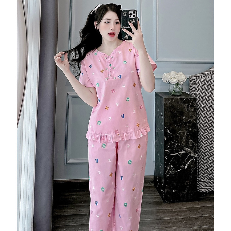 Đồ bộ nữ mặc nhà vải kate mát mẻ size ( 40kg-65kg)