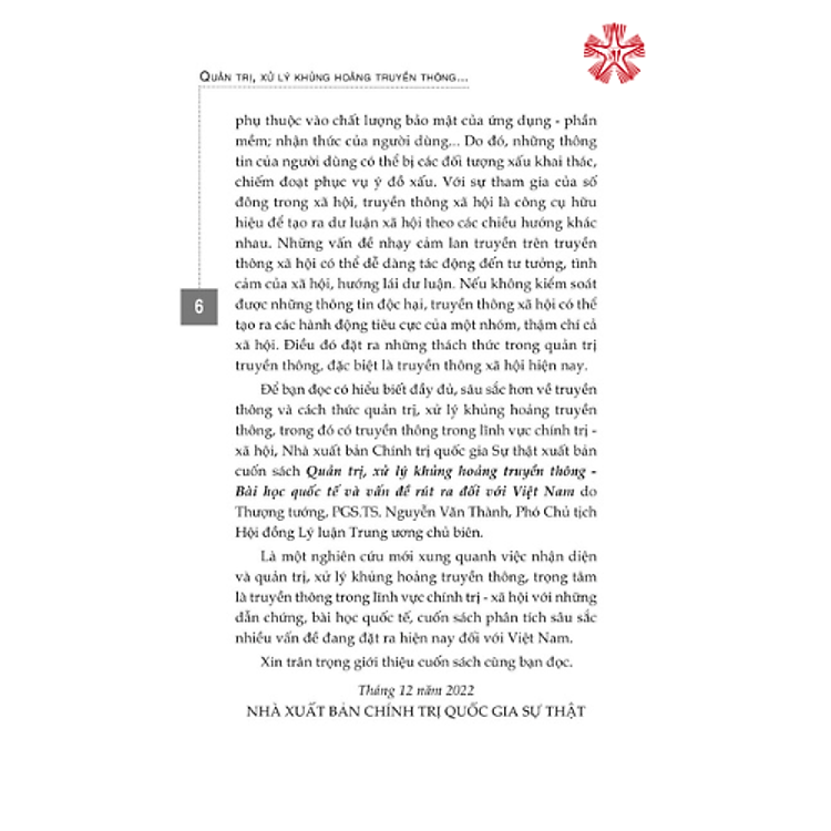 Quản trị, xử lý khủng hoảng truyền thông - Bài học quốc tế và vấn đề rút ra đối với Việt Nam (bản in 2022) - Ảnh 4