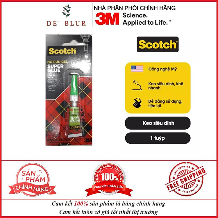 Keo dán siêu dính 3M Scotch AD113 (2g)