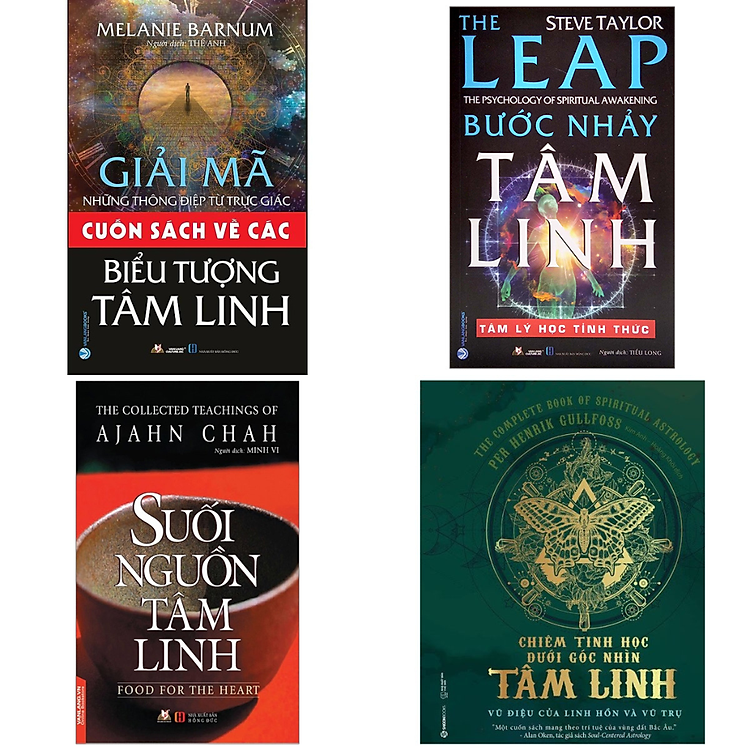 Combo Suối Nguồn Tâm Linh + Bước Nhảy Tâm Linh + Cuốn Sách Về Các Biểu Tượng Tâm Linh + Chiêm Tinh Học Dưới Góc Nhìn Tâm Linh