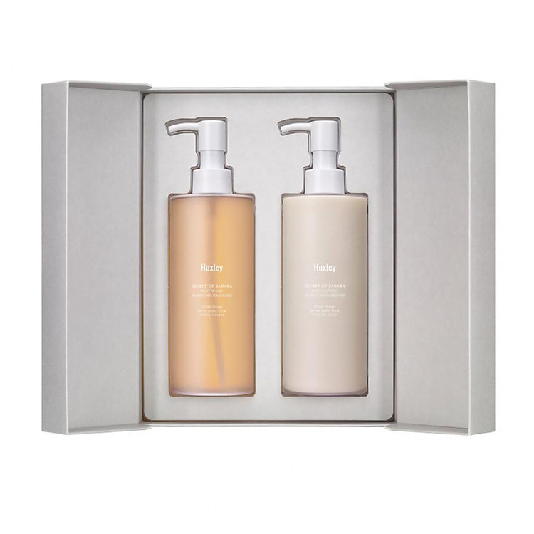 Bộ 2 Sản Phẩm Chăm Sóc Cơ Thể Huxley Body Duo ; Moroccan Gardener 300ml x 2 (Body Wash + Body Lotion)