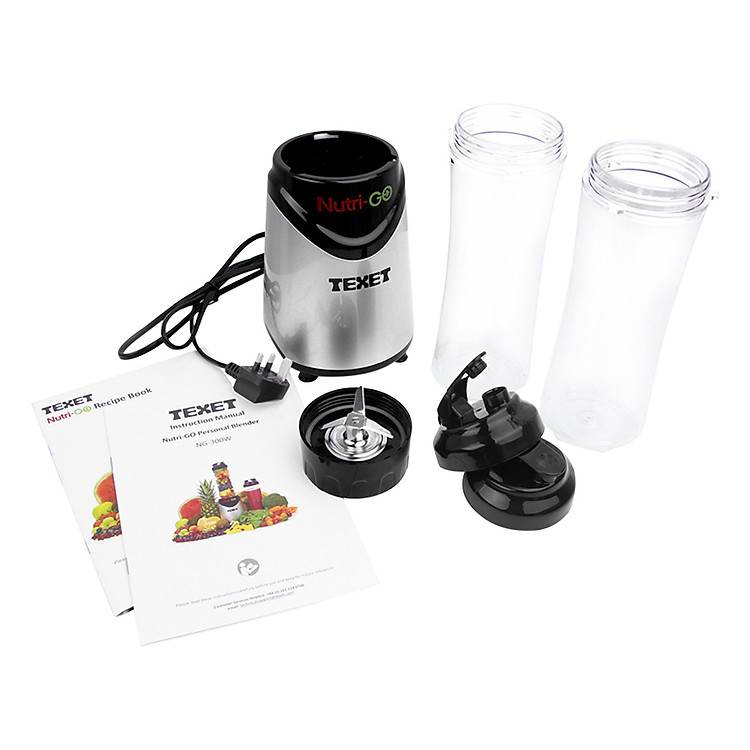 Máy Xay Đa Năng TEXET NG-300W (300W) - Trắng Phối Đen - Hàng chính hãng