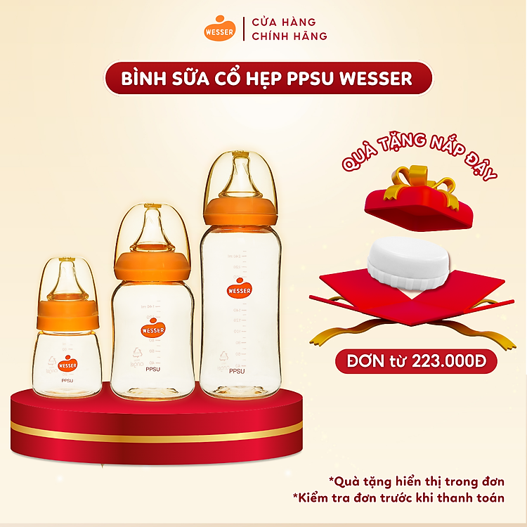 Mua tại Tiki: Bình sữa PPSU Wesser 60ml Chính hãng, giá tốt