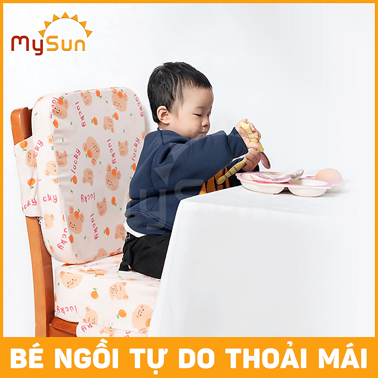 Đệm lót ghế ăn dặm MySun 5cm Chính hãng Tiết kiệm - Hình ảnh 3