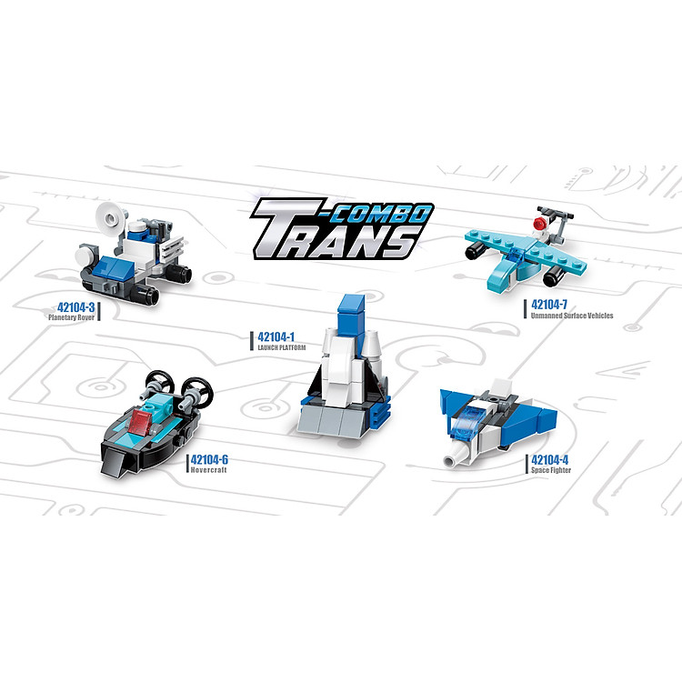 Đồ chơi lắp ráp Qman 42104 - 10 trong 1 Chính hãng Tiết kiệm - Hình ảnh 4