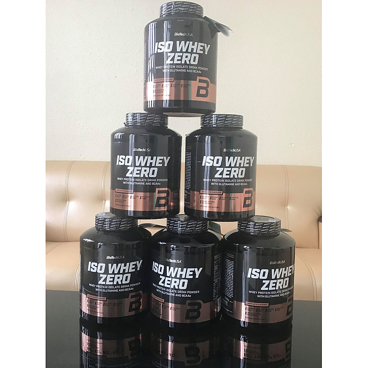 Iso Whey Zero 2,3kg Cafe Latte 90 lần dùng – Sữa bổ sung Protein phục hồi, tăng Cơ + Cafein nguyên chất hỗ trợ giảm mỡ cho người tập thể thao