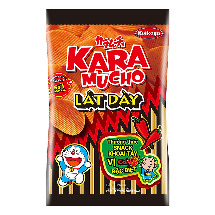 Snack Khoai Tây Karamucho Lát Dày Vị Cay (27g)