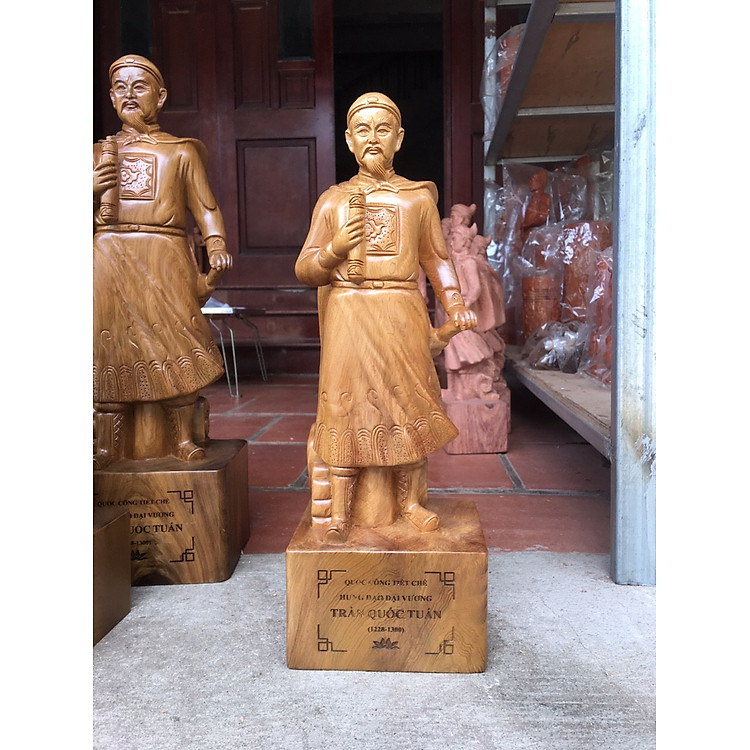 Bộ Tượng Bác Hồ, Đại Tướng Võ Giáp, Trần Quốc Tuấn (20cm) - Ảnh 5